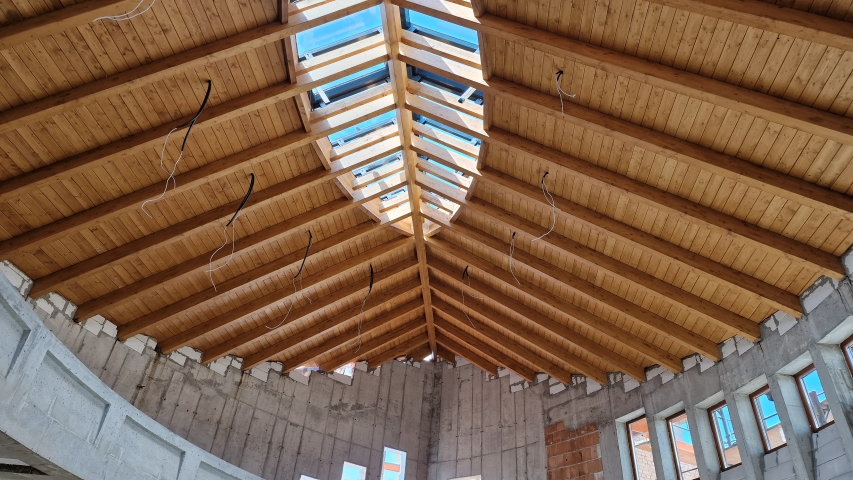 Szigetszentmárton Templom Nagyterem Tetőszerkezet